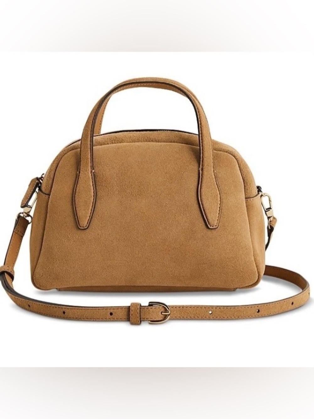 Madewell Satchel Tawny Khaki Suede small medium